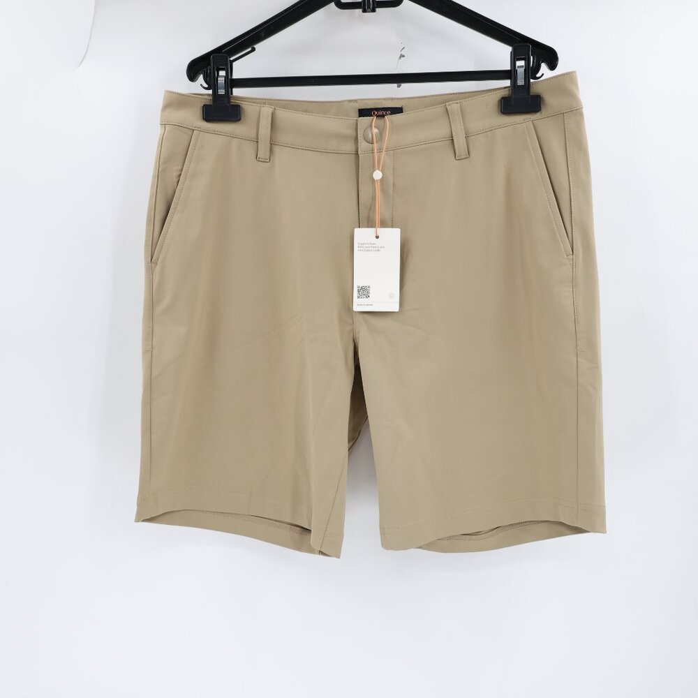 NWT Quince Shorts Men's 34 9" Protech Golf Chino Flat Front Stretch sand dune